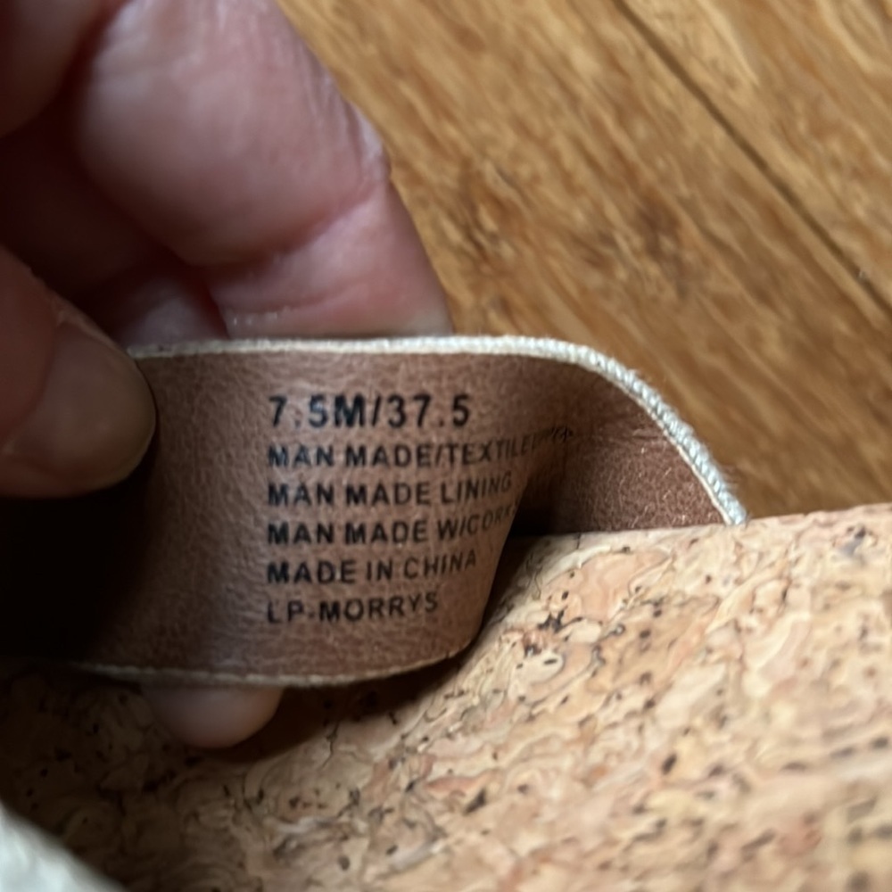 NEW LUCKY BRAND Strappy Tan/Brown Wedge Sandals sz 7.5 - Picture 6 of 6